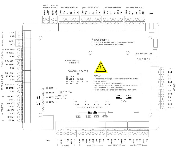 KONTROLER DOSTĘPU DS-K2604T Hikvision-1197180