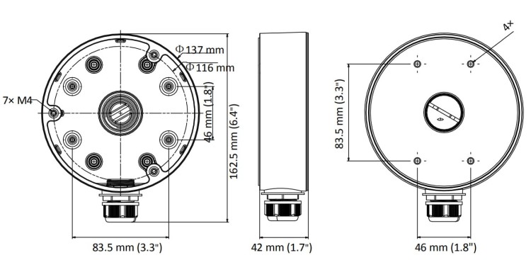 UCHWYT KAMERY DS-1280ZJ-PT6 Hikvision-1209082
