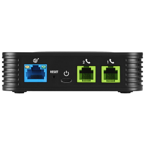 Grandstream HT802 V2 – bramka VoIP – panel złączy