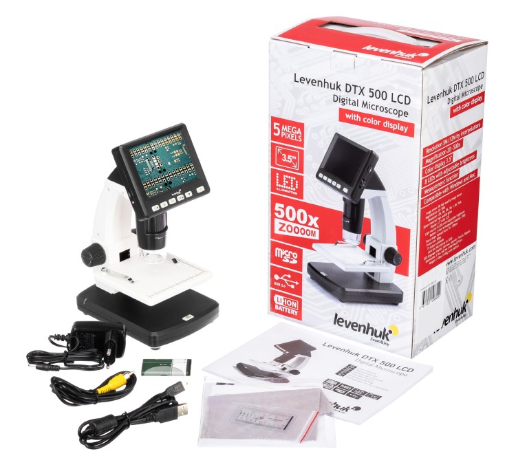 Mikroskop cyfrowy Levenhuk DTX 500 LCD-1434726