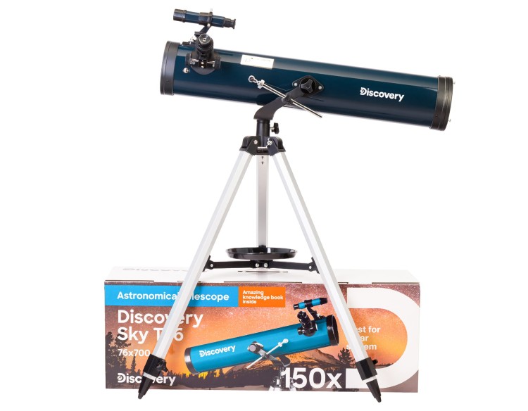(PL) Teleskop Discovery Sky T76 z książką-1432858