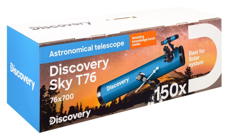 (PL) Teleskop Discovery Sky T76 z książką-1432871