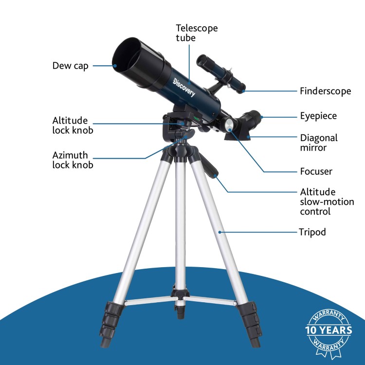 (PL) Teleskop Discovery Sky Trip ST50 z książką-1433253