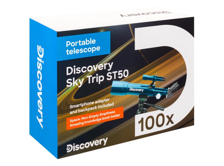 (PL) Teleskop Discovery Sky Trip ST50 z książką-1433252