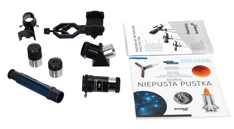 (PL) Teleskop Discovery Sky Trip ST70 z książką-1433257
