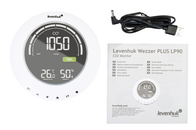 Miernik stężenia CO2 Levenhuk Wezzer PLUS LP90-1452661
