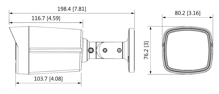 KAMERA AHD, HD-CVI, HD-TVI, PAL HAC-HFW1231TLM-I6-A-0360B - 1080p 3.6mm DAHUA-1326354