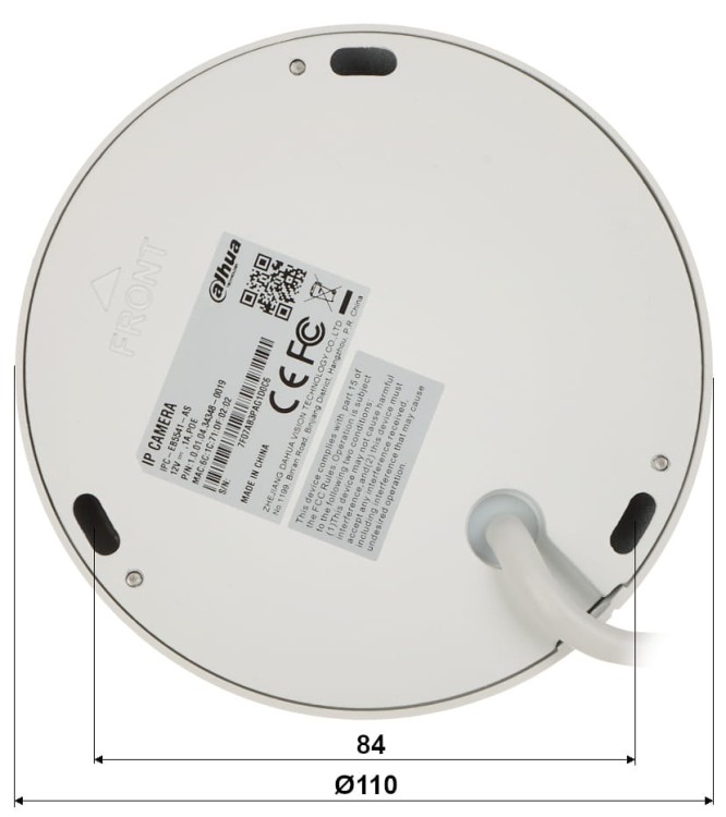 KAMERA WANDALOODPORNA IP IPC-EB5541-AS - 5Mpx 1.4mm - Fish Eye DAHUA-1325488