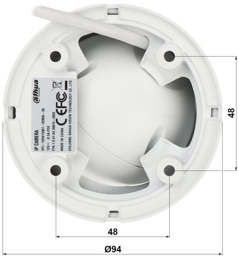 KAMERA IP IPC-HDW1530T-0280B-S6 - 5Mpx 2.8mm DAHUA-1322201