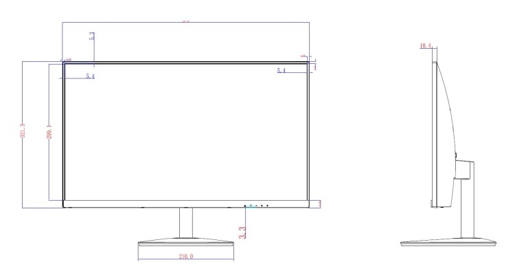 MONITOR VGA, HDMI LM24-A200 24" DAHUA-1319110