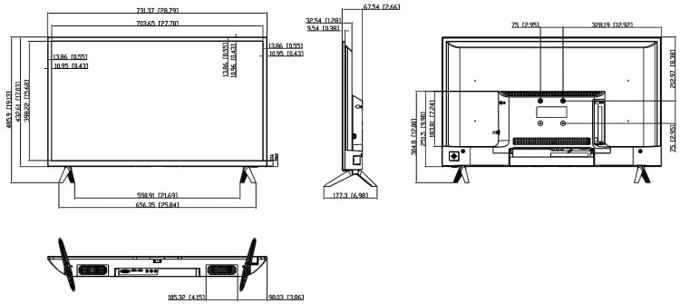 MONITOR VGA, HDMI, AUDIO LM32-F200 31.5" - 1080p DAHUA-1332855