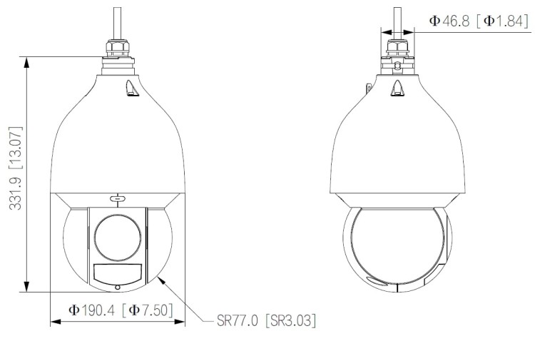 KAMERA IP SZYBKOOBROTOWA ZEWNĘTRZNA SD5A432GB-HNR - 3.7Mpx 4.8... 154mm DAHUA-1517059