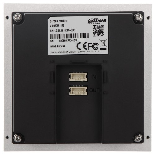 MODUŁ WYŚWIETLACZA VTO4202F-MS DO MODUŁU VTO4202F-P DAHUA-1334670