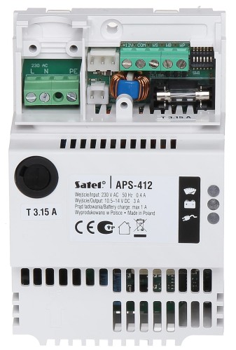 ZASILACZ BUFOROWY IMPULSOWY APS-412 SATEL-1351678