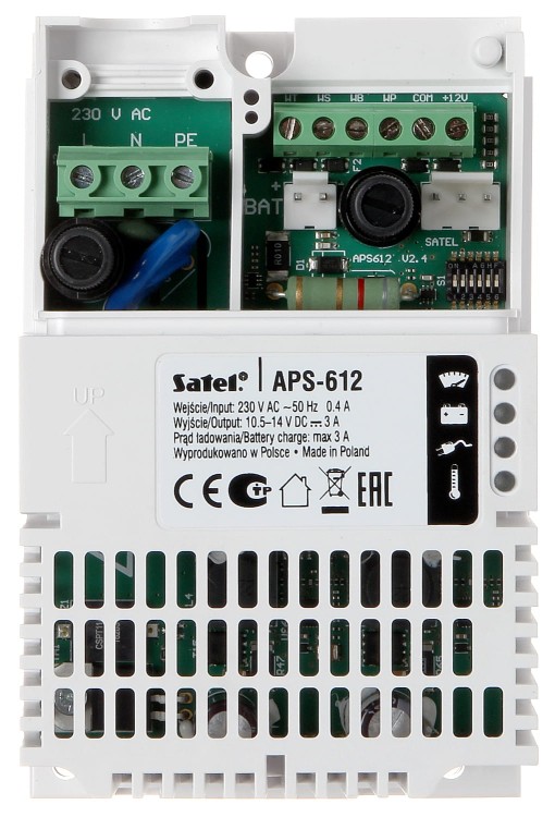 ZASILACZ BUFOROWY IMPULSOWY APS-612 SATEL-1347773