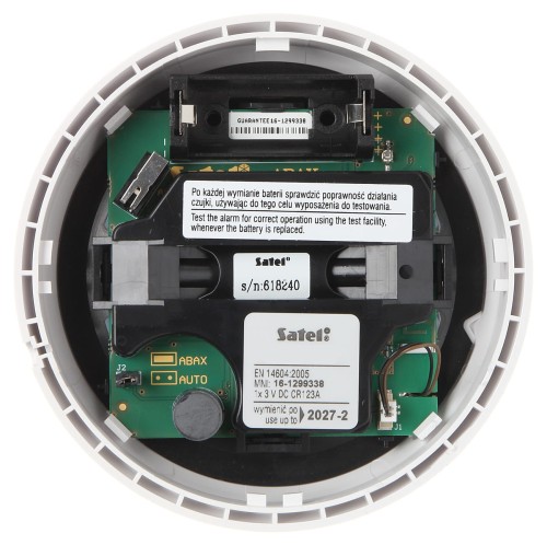 BEZPRZEWODOWA CZUJKA DYMU ASD-250 ABAX/ABAX2 SATEL-1339269