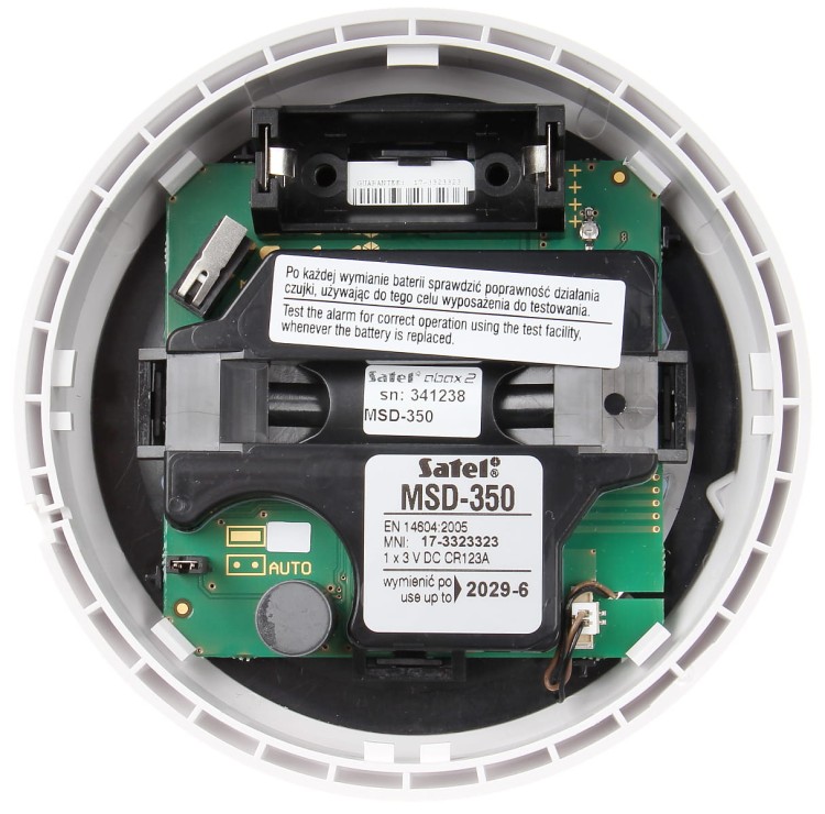 BEZPRZEWODOWA CZUJKA DYMU MSD-350 SATEL-1338311