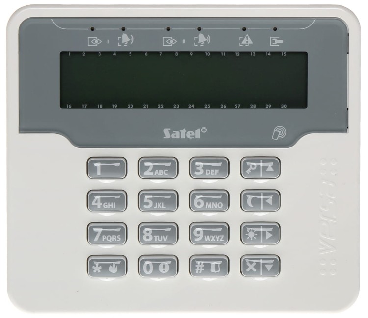 KLAWIATURA DO CENTRALI ALARMOWEJ VERSA-LCDR-WH SATEL-1350091