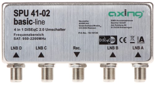 PRZEŁĄCZNIK SPU-41-02 DiSEqC 2.0AXING-1344629