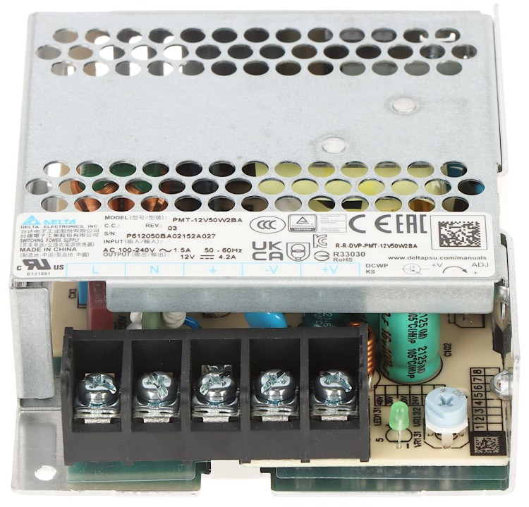 ZASILACZ IMPULSOWY PMT-12V50W2BA Delta Electronics-1319485