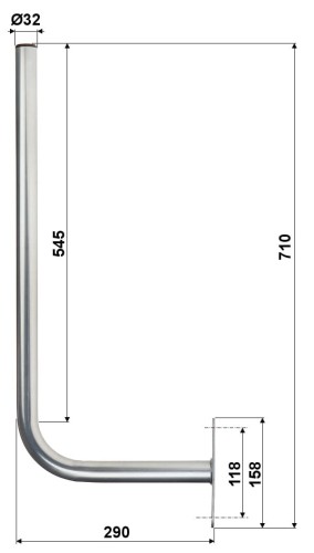 UCHWYT MUROWY UML-32L30X60-1355550