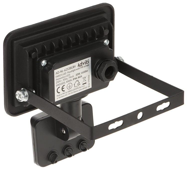 REFLEKTOR LED Z CZUJNIKIEM RUCHU AD-NL-6253BLR4 ADVITI-1469627