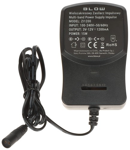 ZASILACZ IMPULSOWY 3-12V/1.2A/BL-1445817
