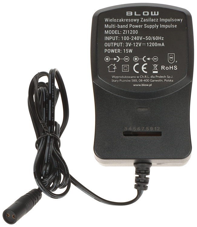 ZASILACZ IMPULSOWY 3-12V/1.2A/BL-1445817