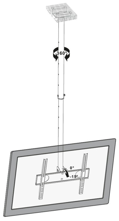 UCHWYT DO TELEWIZORA LUB MONITORA BRATECK-PLB-CE344-1353753