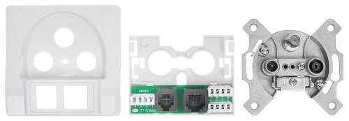 GNIAZDO KOŃCOWE GAR-SAT/2RJ R-TV SAT+RJ45+RJ11-1355112