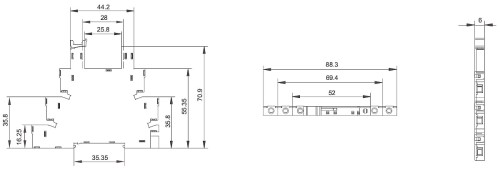 MODUŁ PRZEKAŹNIKOWY PK-41F-1Z-C2-1/12V-1352153