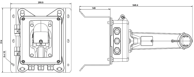 UCHWYT NAROŻNIKOWY KAMERY DS-1602ZJ-BOX-CORNER Hikvision-1346016