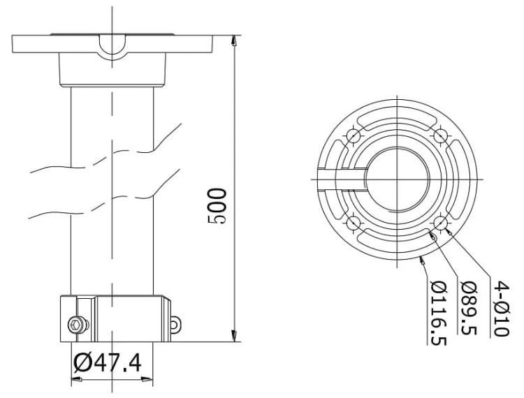 UCHWYT SUFITOWY KAMERY DS-1662ZJ Hikvision-1346039