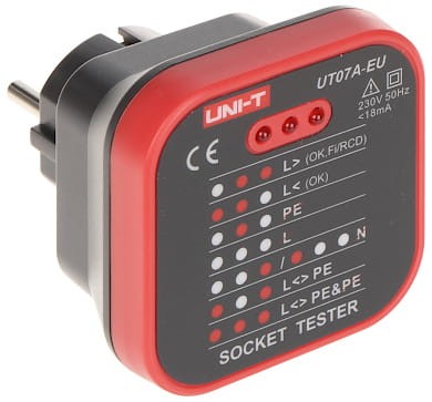 TESTER GNIAZD SIECIOWYCH UT-07A-EU UNI-T-1329767