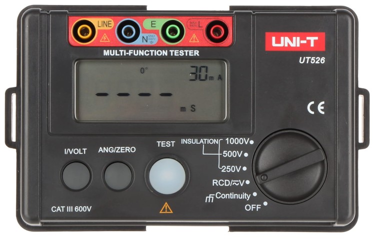 MIERNIK REZYSTANCJI IZOLACJI + TESTER RCD UT-526 UNI-T-1332558