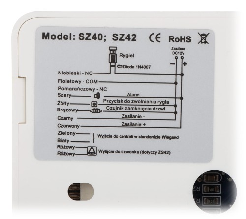 ZAMEK SZYFROWY ZS40W VIDOS-1341818
