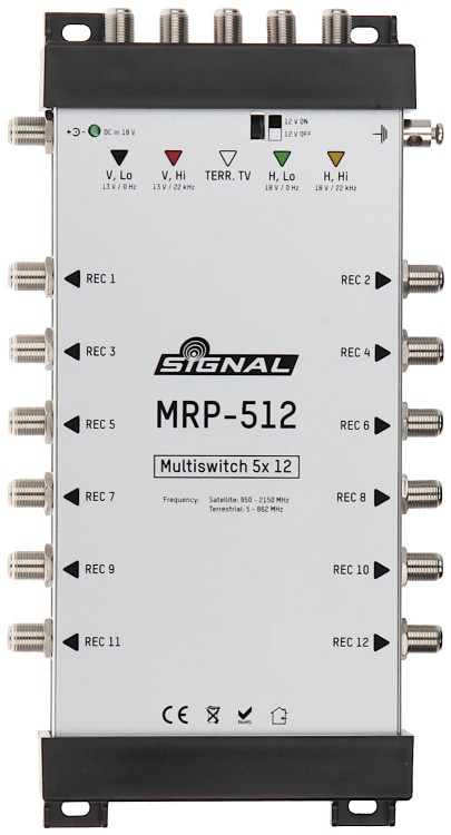 MULTISWITCH MRP-512 5 WEJŚĆ / 12 WYJŚĆ SIGNAL-1341134