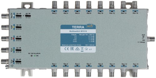 MULTISWITCH MV-516 5 WEJŚĆ/16 WYJŚĆ TERRA-1341925