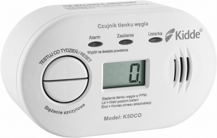 Czujnik czadu z wyświetlaczem Kidde K5DCO-1500948
