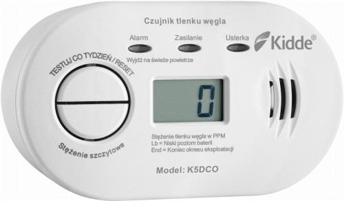 Czujnik czadu z wyświetlaczem Kidde K5DCO-1500949