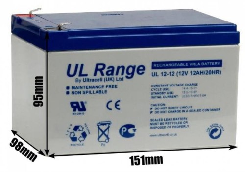 Akumulator AGM ULTRACELL UL 12V 12Ah-1515932