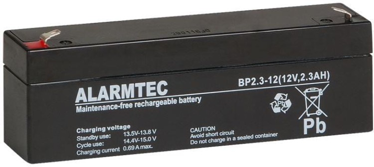 Akumulator Alarmtec serii BP 2,3-12 12V 2.3AH-1505368