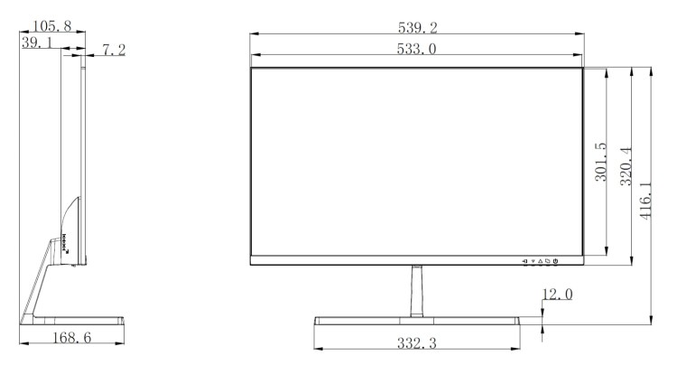MONITOR VGA, HDMI, AUDIO LM24-B200S 23.8" DAHUA-1561631