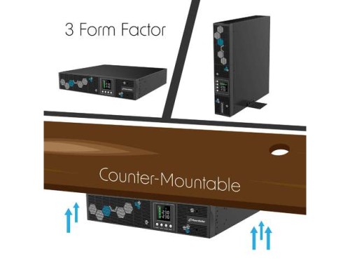 UPS RACK POWERWALKER VI 2000 RLP LINE-INTERACTIVE 2000VA 8X IEC C13 USB-B EPO LCD 2U-1544676