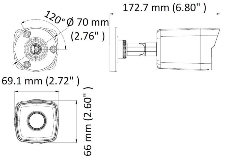 KAMERA IP DS-2CD1021-I(2.8MM)(F) - 1080p Hikvision-1320761