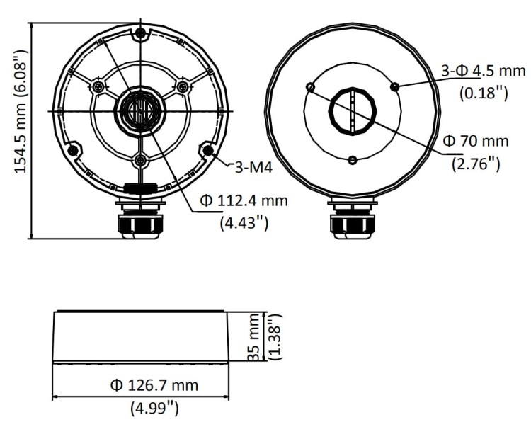 UCHWYT KAMERY DS-1280ZJ-DM8 Hikvision-1624683