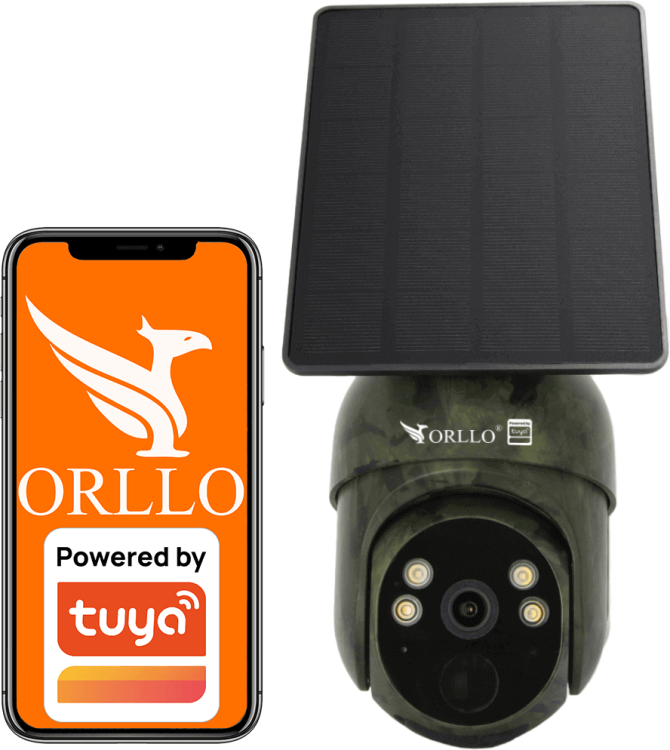 Kamera IP Orllo Bezprzewodowa 4G LTE Obrotowa z Panelem Solarnym ORLLO TZ1 MORO-1626603