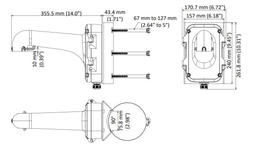 UCHWYT KAMERY DS-1604ZJ-POLE Hikvision-1664793