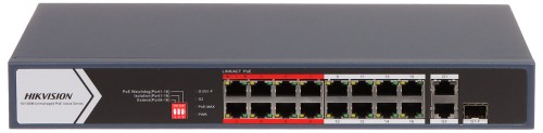 SWITCH POE DS-3E0318P-E/M(C) 16-PORTOWY SFP Hikvision-1650665