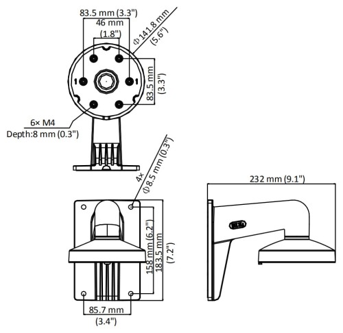 UCHWYT KAMERY DS-1273ZJ-DM32 Hikvision-1664212